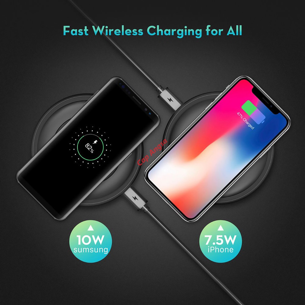 RAVPower RP PC058 FAST CHARGING WIRELESS CHARGER HP 7.5W iPHONE 10W ANDROID RAV POWER PC 058 QUICK