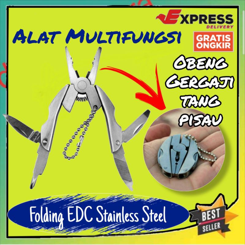 Tang Obeng lipat mini Folding EDC