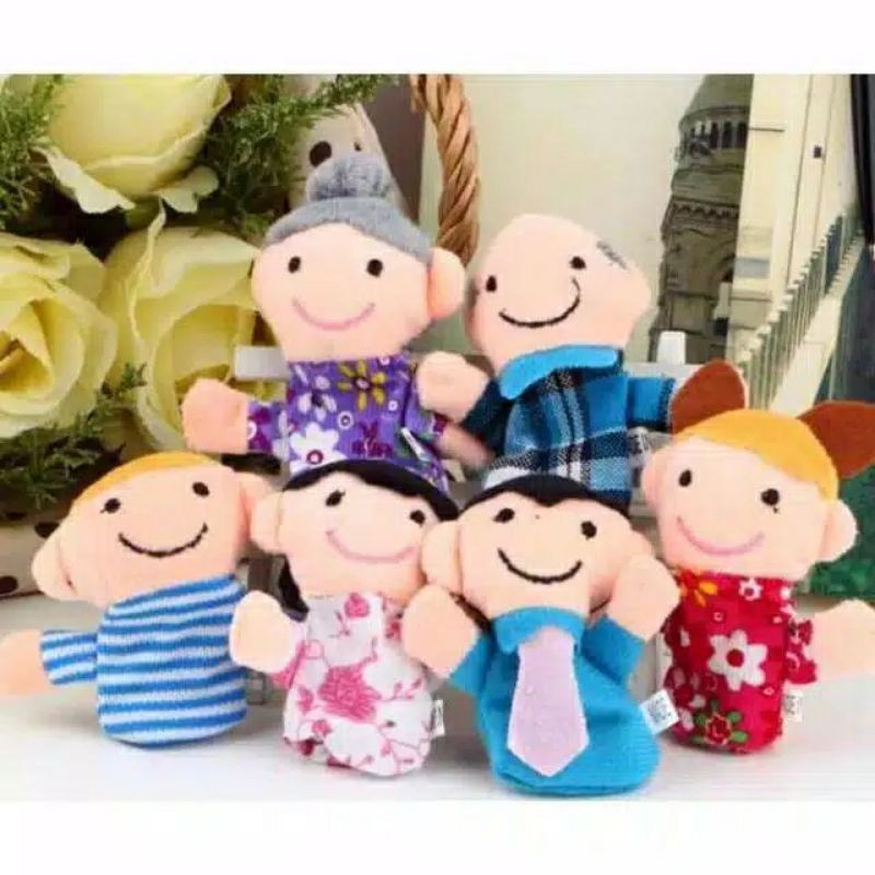 Family Finger Puppet / Mainan Boneka Jari Tangan Keluarga/ Mainan Edukasi Anak