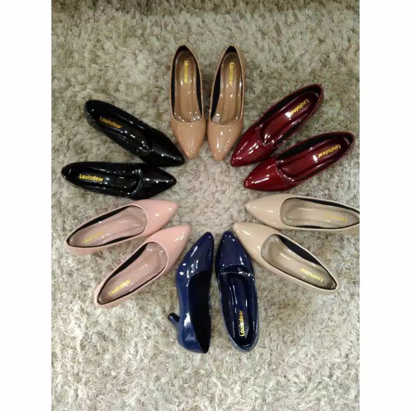 HIGH HEELS WANITA / SEPATU HAK 3 CM / LOUISDEAR REALPICT