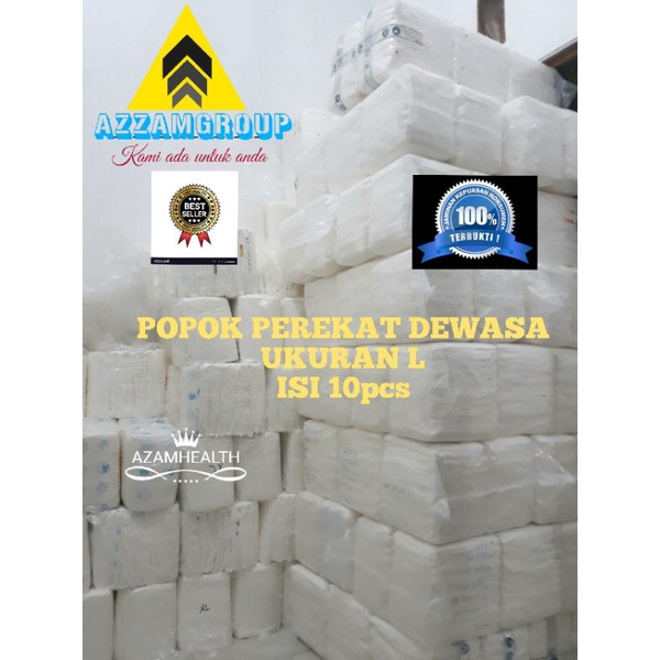 POPOK DEWASA MODEL PEREKAT M L XL XXL ISI 10PCS