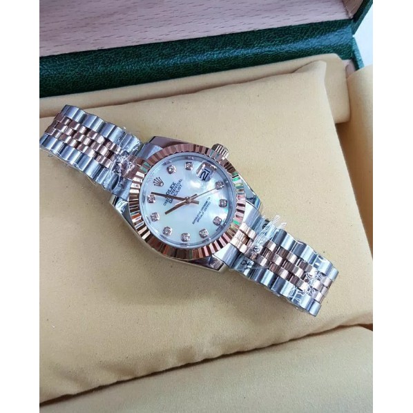Jam Tangan Wanita Rolex Datejust super Combi Rosegoldp SUPER PREMIUM