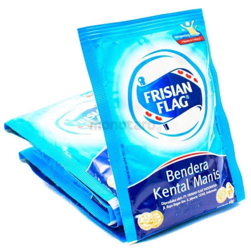 susu kental manis frisian flag sachet 6 x 42g / susu kental manis bendera 6 sachet / SKM Sachet