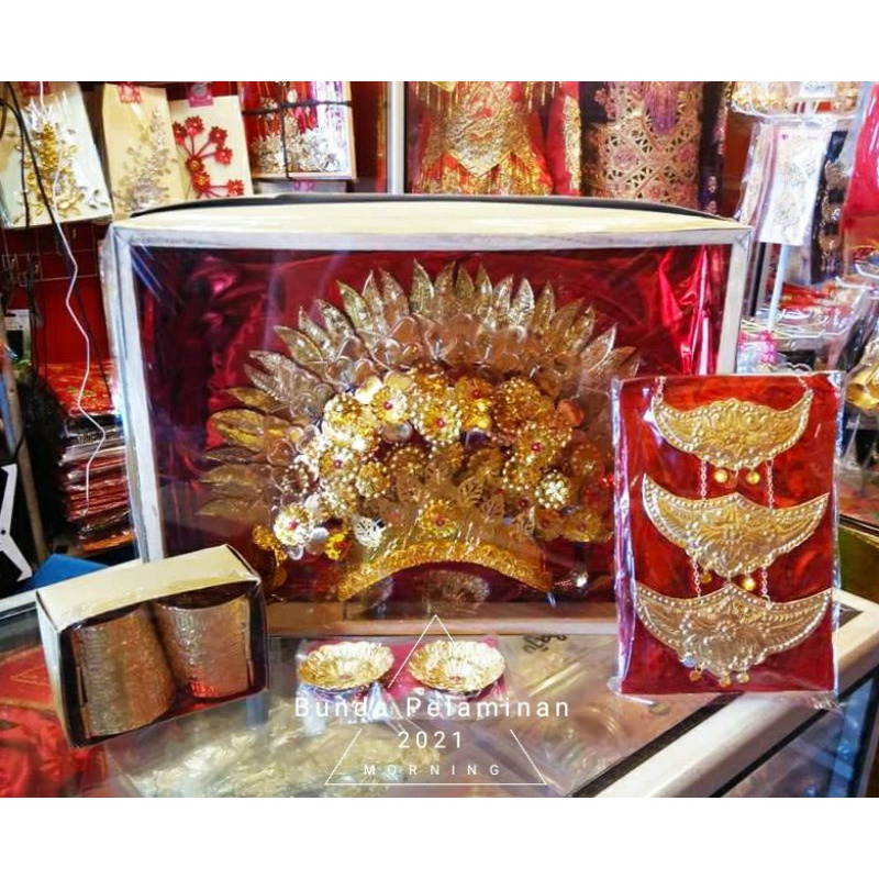 Sunting Minang / Suntiang Anak Lengkap Aksesoris