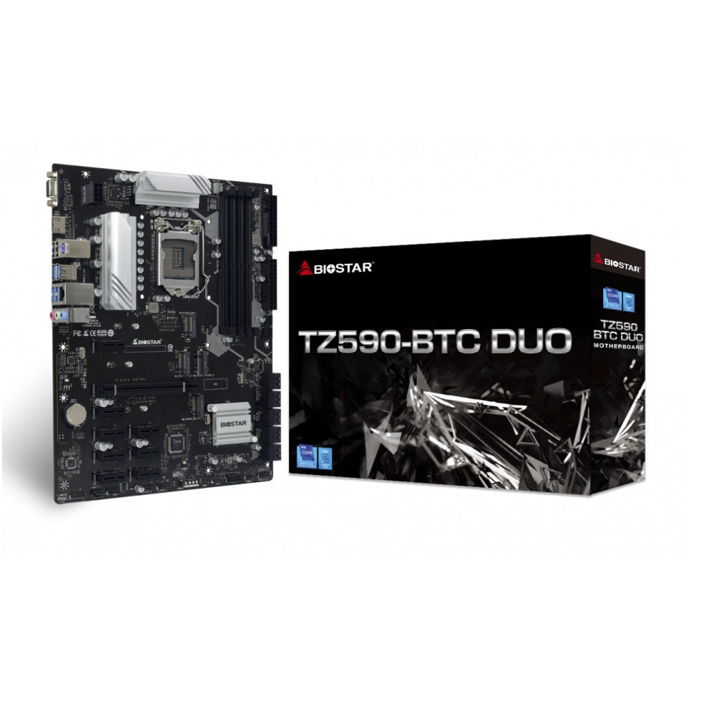 Biostar TZ590-BTC DUO 9 Slot Mining Motherboard