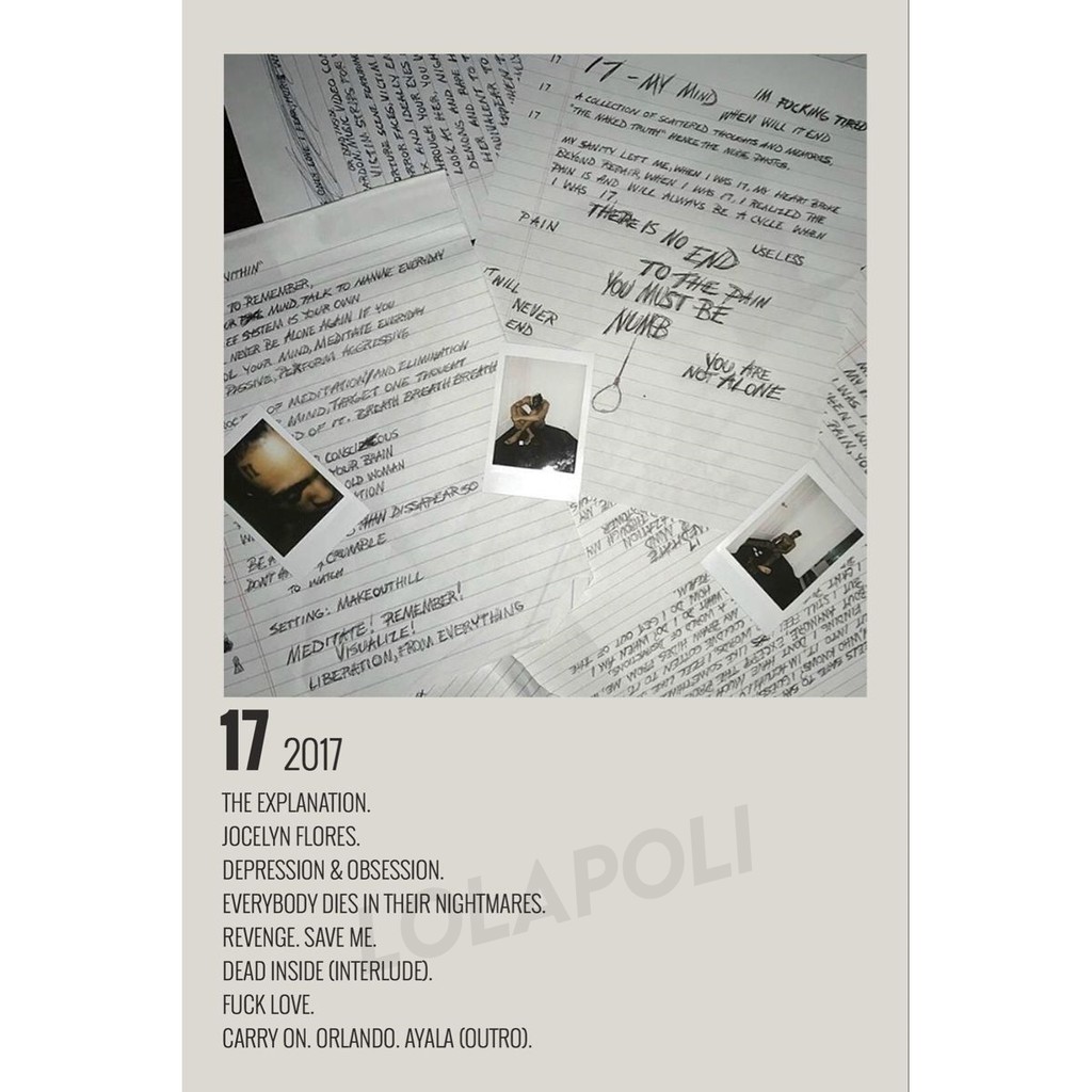 Poster Cover Album 17 - XXXTentacion