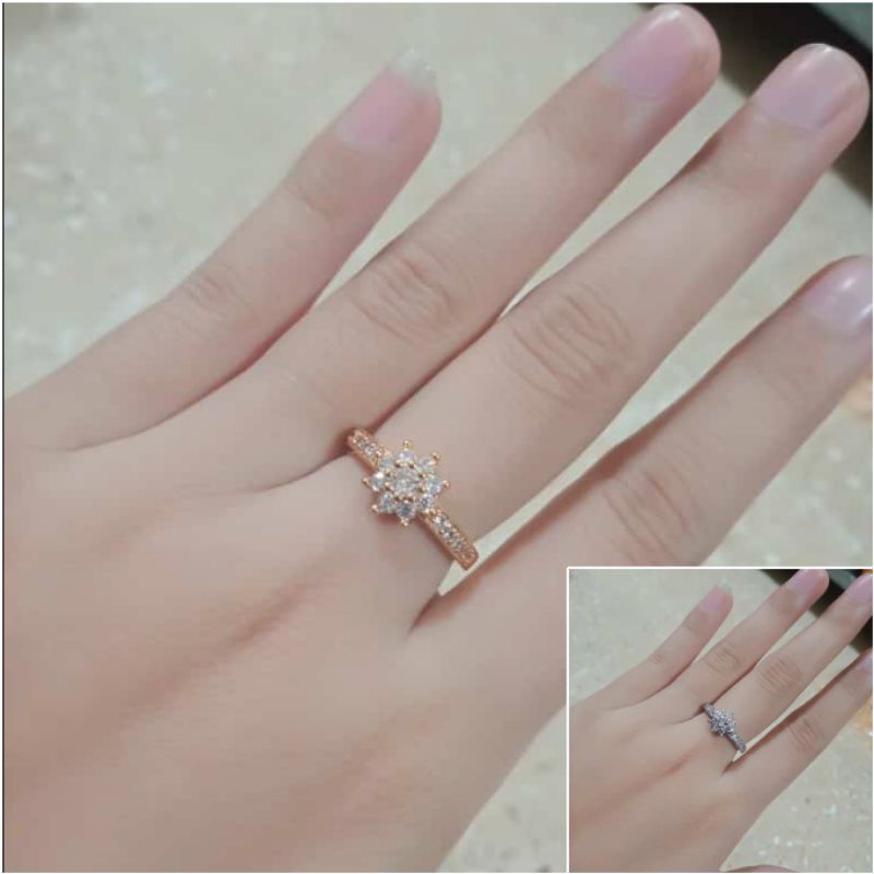 Fourfashion Cincin Xuping Motif Full Permata Cantik HH138