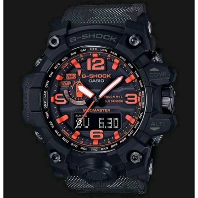 Jam Pria Casio Gshock Mudmaster GWG 1000 MH Maharishi FullBlack List Army Ori BM Limited Edition