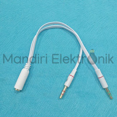 Audio Splitter Connecter 3.5MM Earphone Jack 2 Male to 1 Female