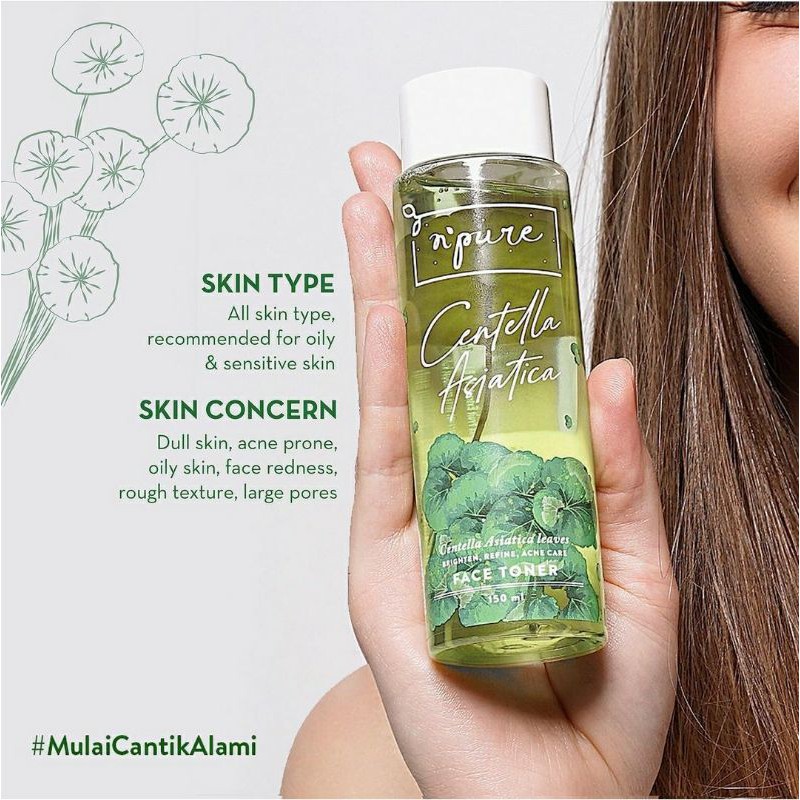 NPURE Centella Asiatica Series | Face Toner | Face Essence | Facial Wash | Day Night Cream|Serum