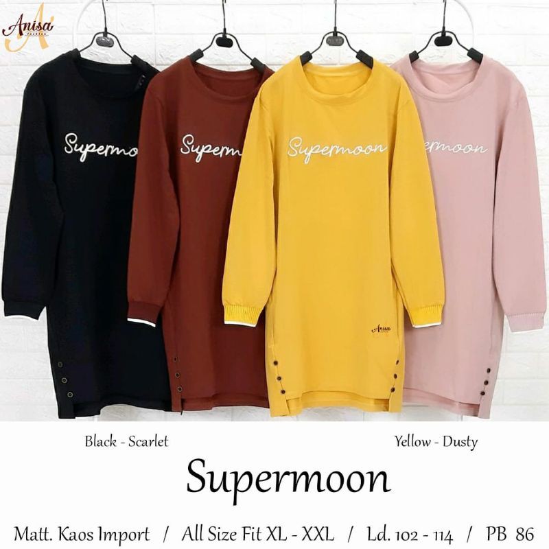 Kaos cewek | Kaos Tunik | Supermoon kaos by anisa