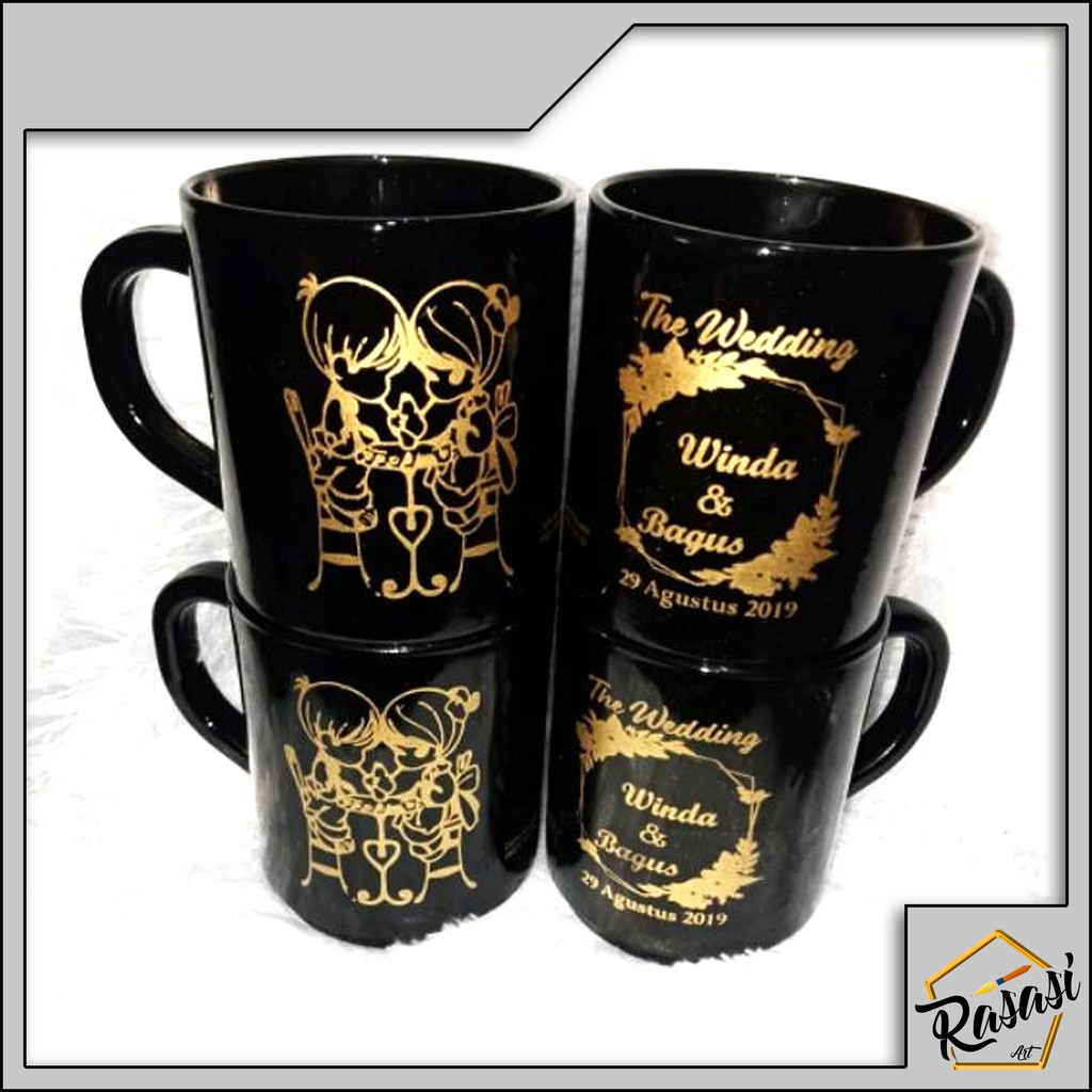  Mug Hitam Custom  BUKAN BUNGLON MAGIC Shopee Indonesia