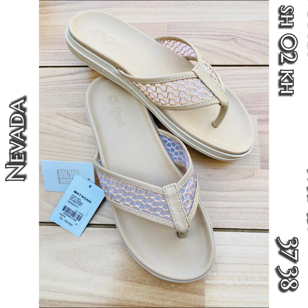 sandal jepit nyaman khaki