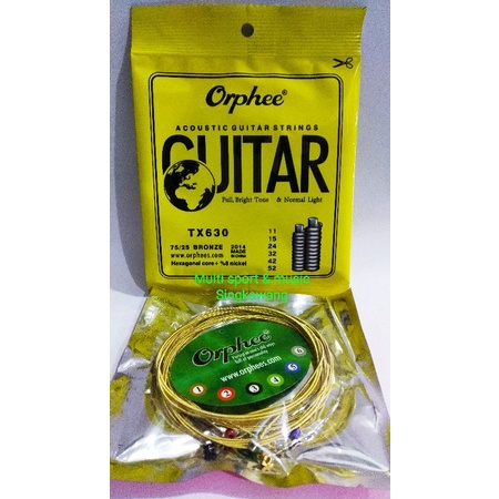 senar gitar akustik Orphee 011