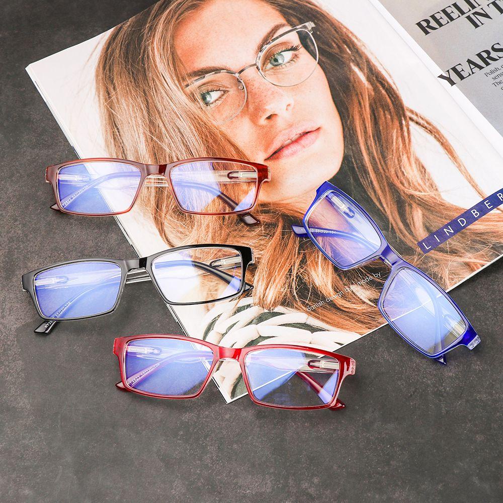 Populer Kacamata Baca Wanita Pria Ultra Ringan Resin +100~ +400 Diopter Eyeglasses Antifatigue