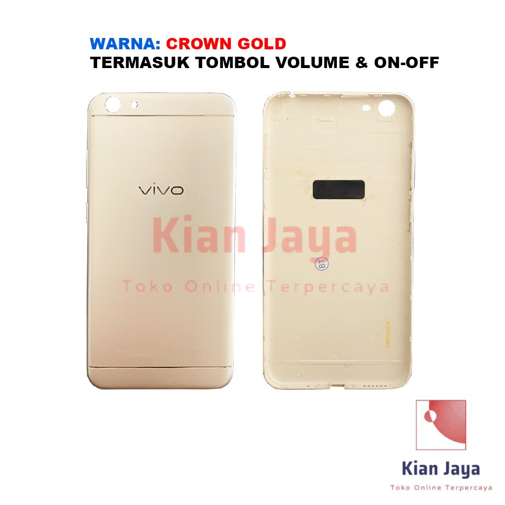 Backdoor Vivo Y55s 2017 Back Cover Tutup Belakang Baterai Cassing Casing Backcase Original