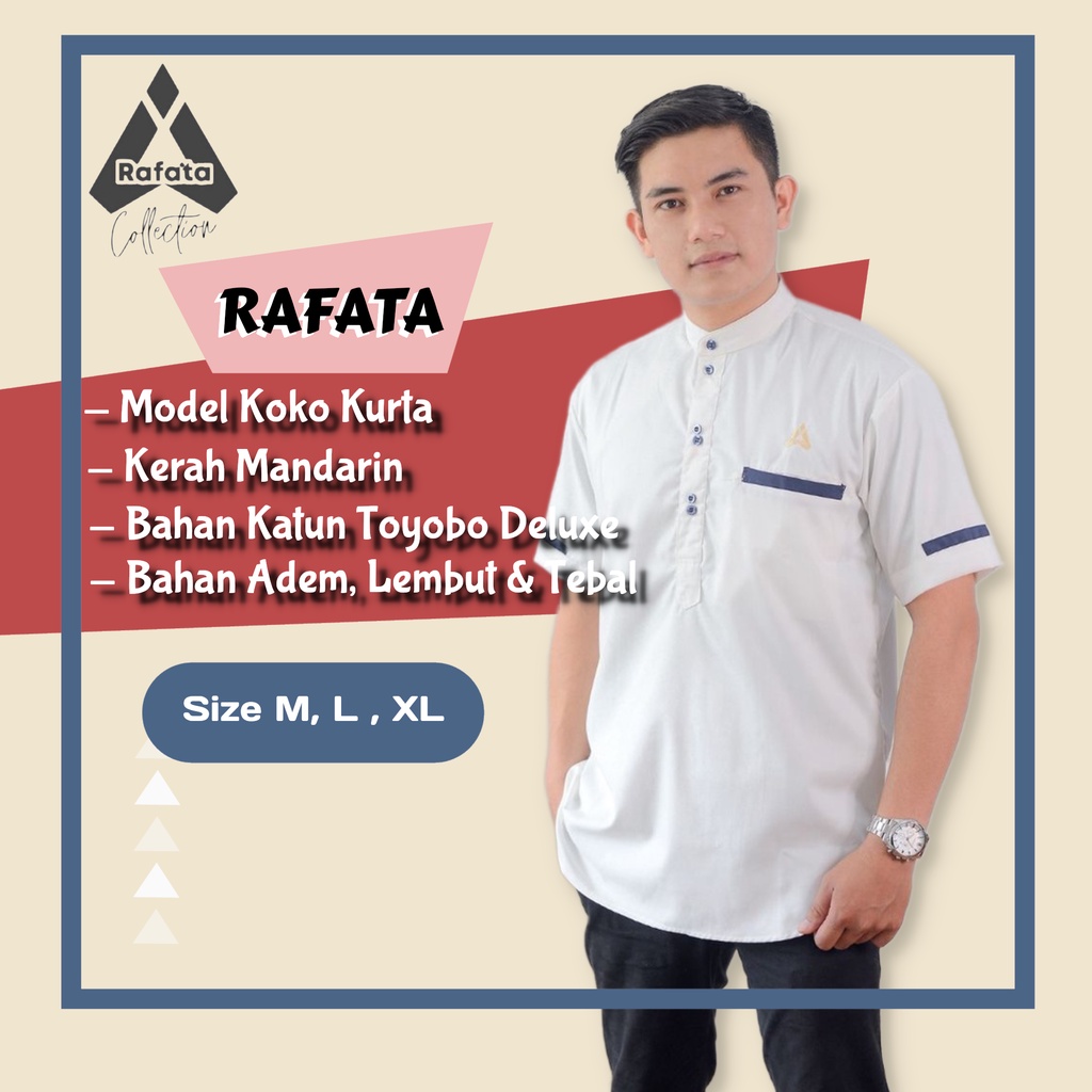 BAJU MUSLIM PRIA KOKO KURTA LENGAN PENDEK KEKINIAN TERBARU BRANDED LEBARAN 2022