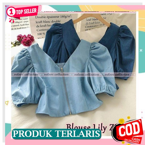 Blouse Wanita Korean Style Cewek Remaja Import Remaja Fashion Blus Terbaru Murah Atasan Bluse Kekini
