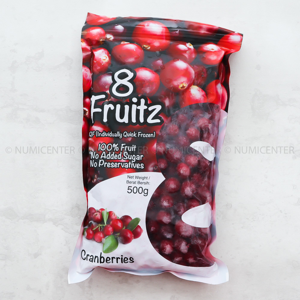 

500G IQF Frozen Cranberries Buah Cranberry Beku - 8 FRUITZ