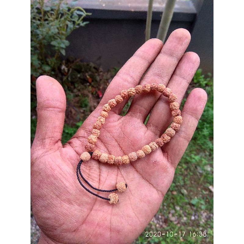 Gelang tasbih 33 butir biji bidara arab butiran kecil GARANSI ASLI BIJI SIDR / BIDARA ARAB