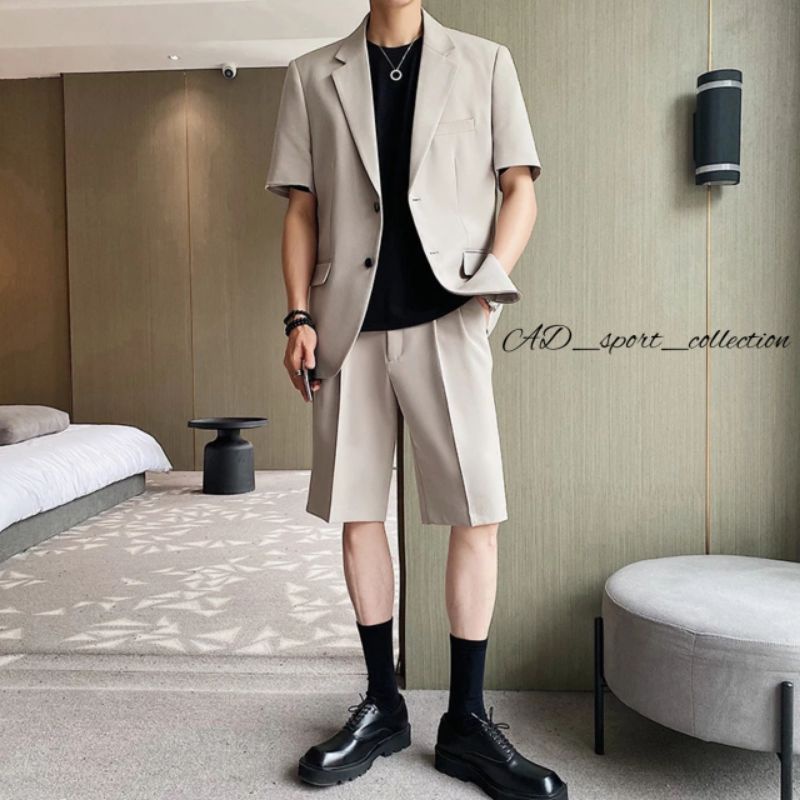 SETELAN JAS PRIA / SET BLAZER PRIA BAHAN IMPORT / SET JAS FORMAL / NON FORMAL