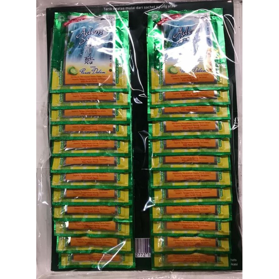 

Adem Sari 1 Pak / 24 Sachet / Saset / Pcs / Minuman Panas Dalam Kode 322