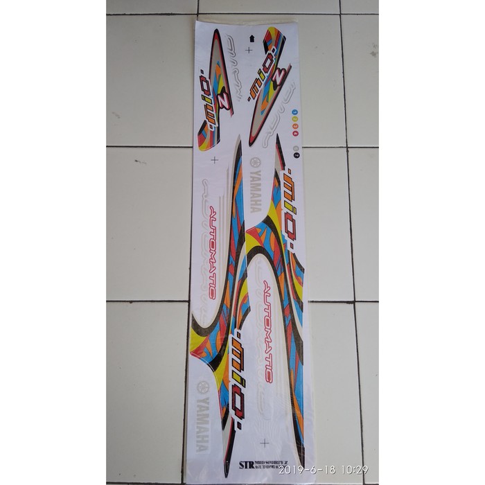 Sticker & Striping variasi thailand yamaha mio sporty-mio smile putih f1350