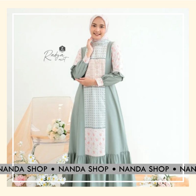 [ZALIFA] GAMIS TUYOBO PREMIUM RADYA SERIES ( LD 94 - 110 cm) 100% ORI