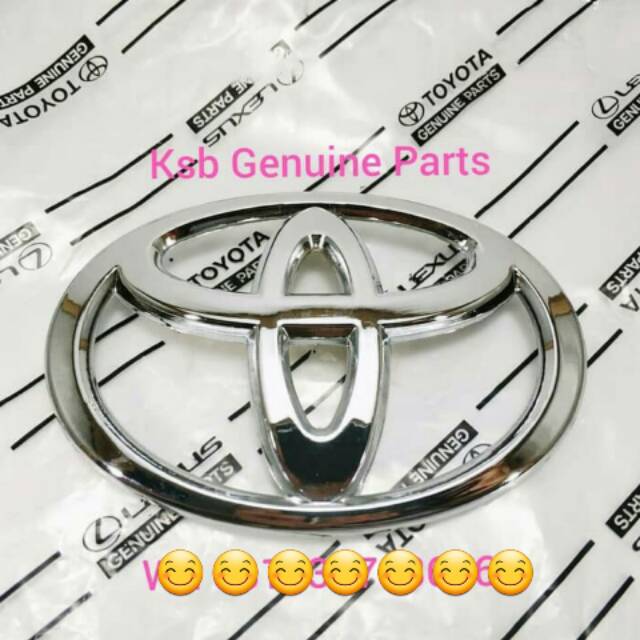 Emblem Logo Depan Toyota Calya Chrome Pengganti Garuda Model Ganti PNP
