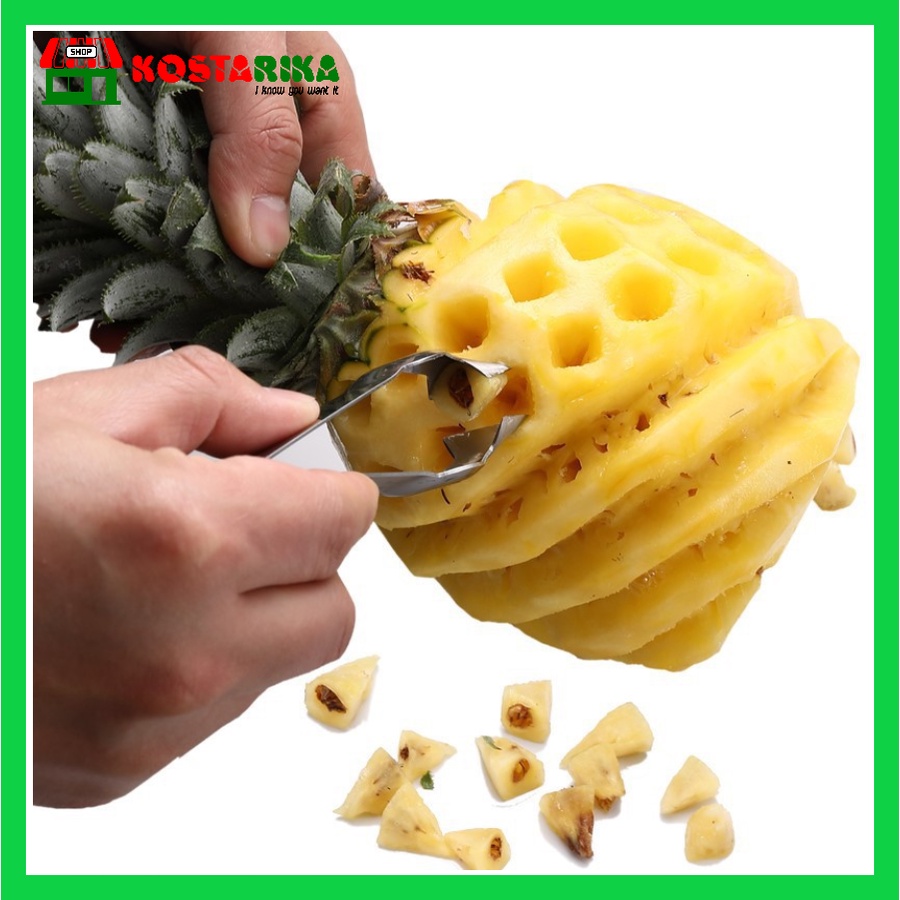 Alat Penjepit Pengupas Mata Nanas Stainless Steel Pineapple Seed Remover Cutting Clip