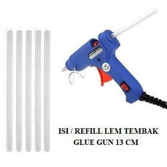 Isi / Refill Lem Tembak Glue Gun 13 Cm Stick Putih Bening