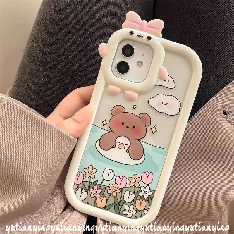 Soft Case 2 In 1 Motif Kartun Monster 3D Untuk IPhone 7 8 6 6S 14 Plus 11 13 12 14 Pro MAX XR XS MAX X SE