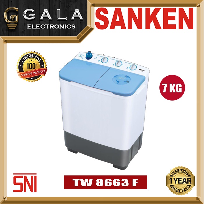 Mesin Cuci Sanken TW 8663 F 8 KG (2Tabung)