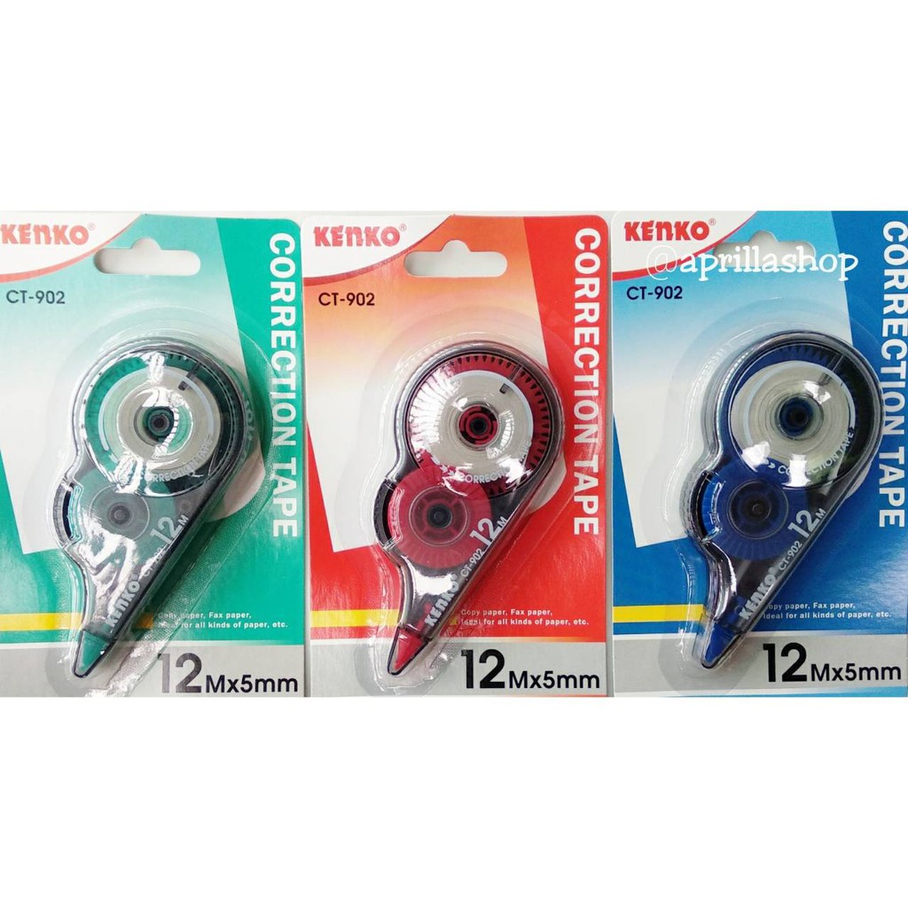 

CORRECTION TAPE KENKO CT-902 5mm x 12meter ( satuan/1 pcs) label tarik