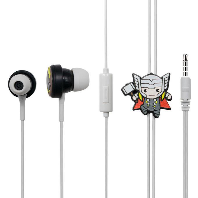 ORIGINAL  MINISO Earphone In Ear Marvel Headphone Earbud Headset Karakter Lucu - Thor