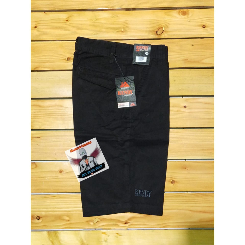 KENDY | CELANA PENDEK CHINO HITAM POLOS KENDY ORIGINAL 27/38