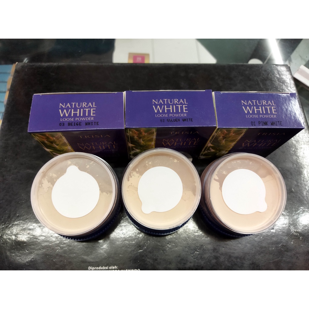 TRISIA NATURAL WHITE LOOSE POWDER| Bedak wajah