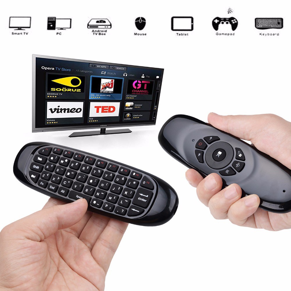 C120 Air Mouse Wireless Keyboard Fly Remote Control Android TV Mini Keyboard  2.4G Gyroscope Gyro