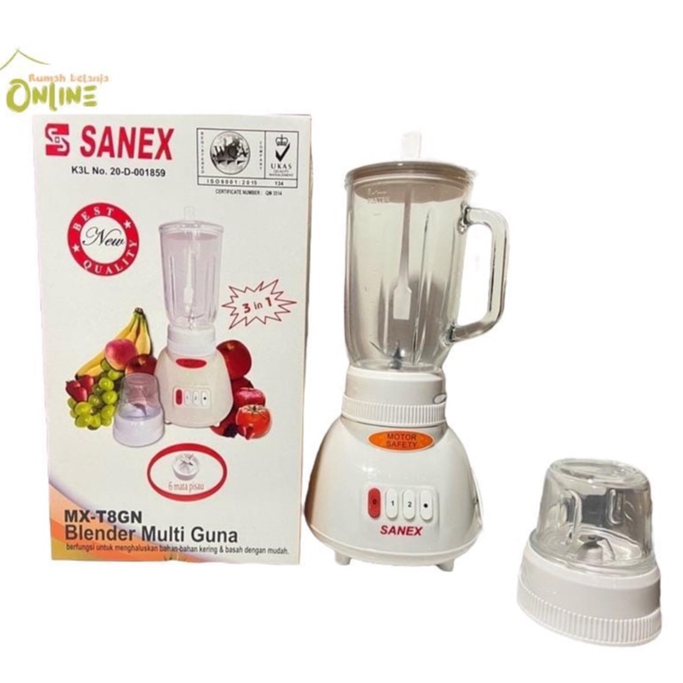 BLENDER KACA 3 IN 1 MULTI GUNA SANEX MX-T8GN