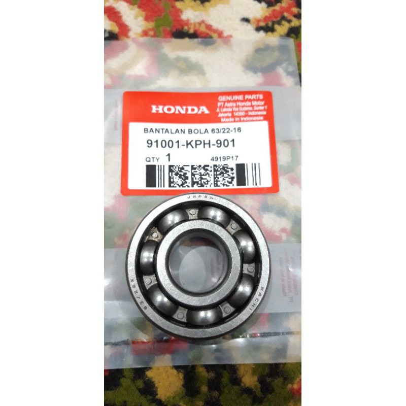 Bering Bearing 63/22 Kruck As Honda Original 91001-KPH-901