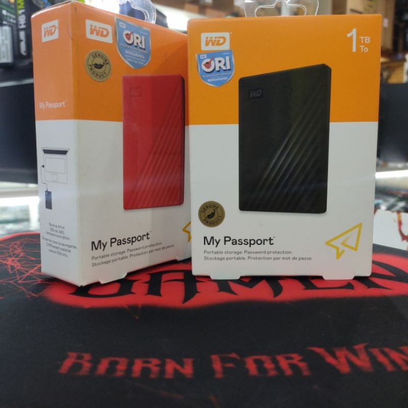 Hardisk WD my passport Original 1tb Original HardDisk WD 1TB exsternal USB 3.0 HardDisk WD Original