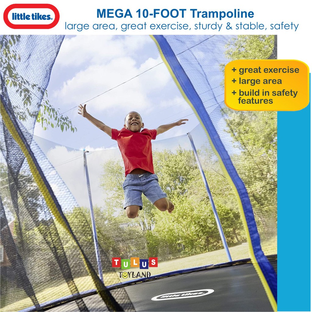 Trampolin Little Tikes Mega 10 Ft 12 Foot 15 Trampoline Net Jaring besar Mainan olahraga bounce anak