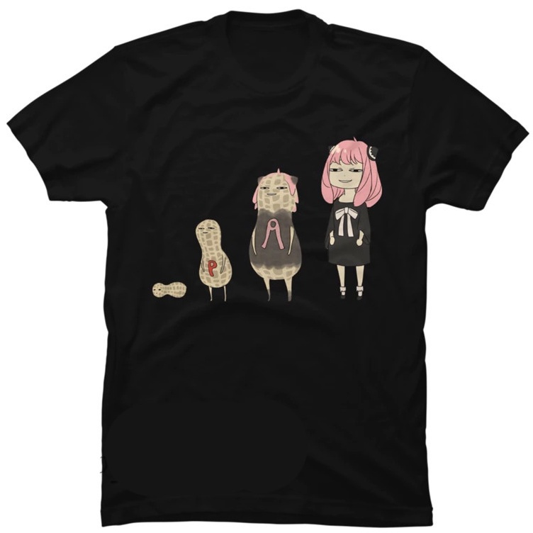 Tshirt Anya and Peanut Anime Manga SPY x Family Premium Unisex