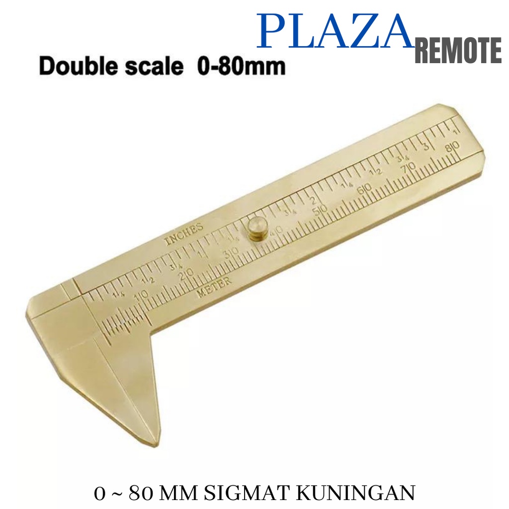 0 ~ 80MM SIGMAT KUNINGAN Penggaris MINI PORTABLE JANGKA SORONG