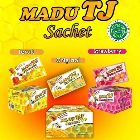 

MADU TJ SACHET 12'S 12SACHET RASA ORIGINAL STRAWBERRY JERUK 12 / BOX PRODUK NYATA