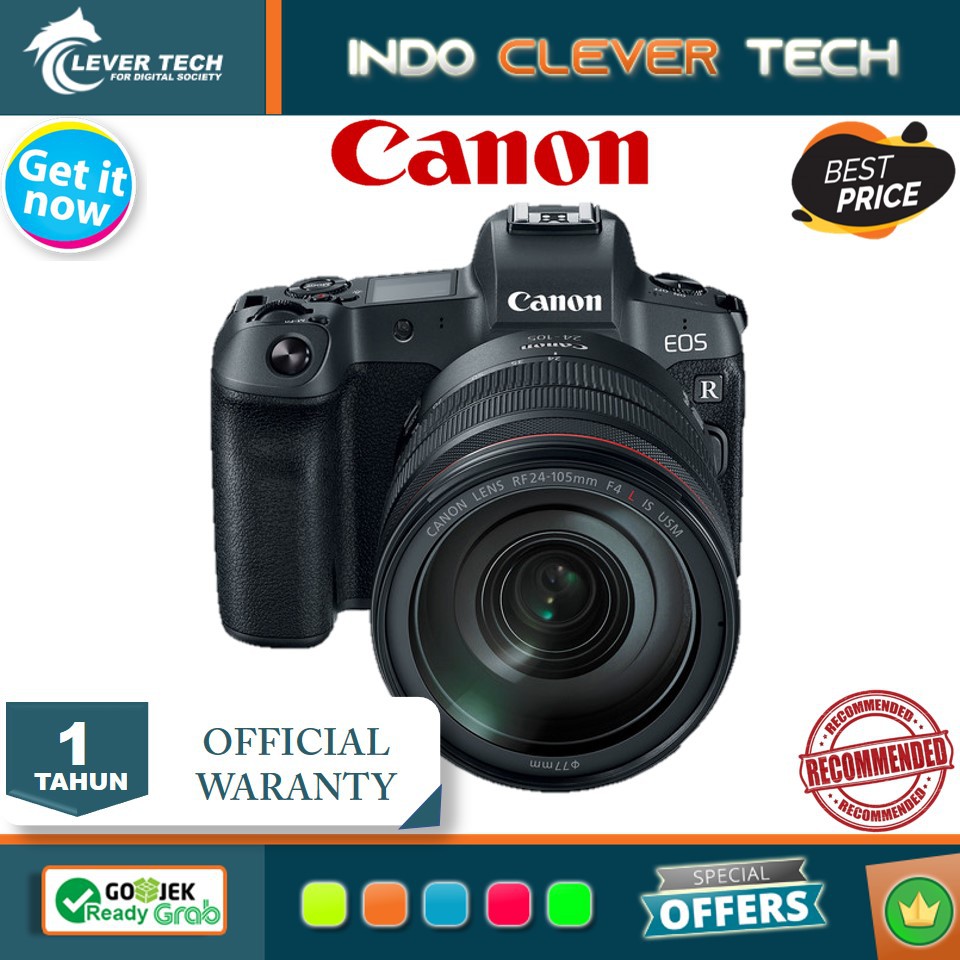 Canon EOS R Kit 24-105mm f/4L Lens Mirrorless Digital Camera - Garansi Resmi
