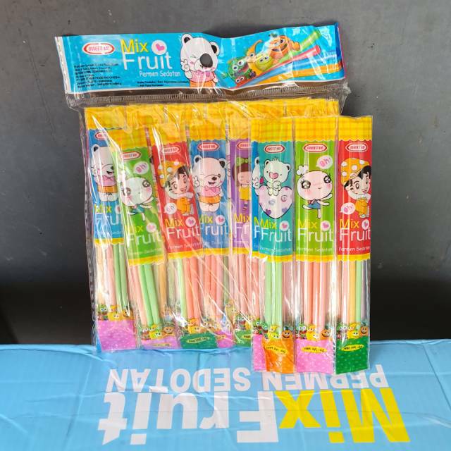 Sweet Me - Mix Fruit Permen Sedotan isi 60pc