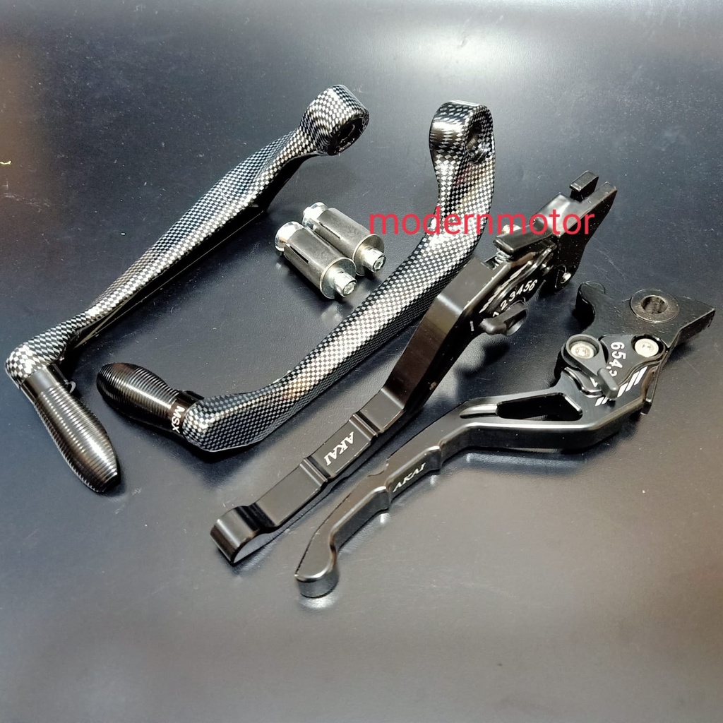 Handle variasi Handle Full cnc plus Proguard carbon sabit vixion fu mio beat aerox nmax vario tiger Pcx  dll