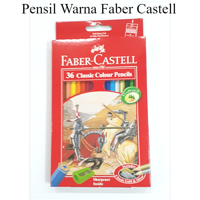 

PENSIL WARNA FABER CASTELL CLASSIC COLOUR 36 WARNA GRATIS RAUTAN