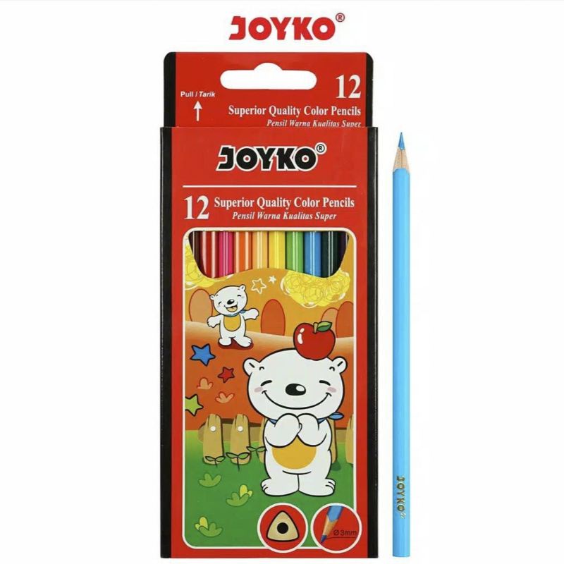 

PENSIL WARNA JOYKO PANJANG ISI 12 WARNA / PENSIL WARNA